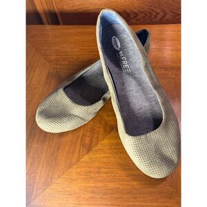 Dr. Scholl's Free To Be Me Slip On Ballet Flats Suede Textured Shoes W9